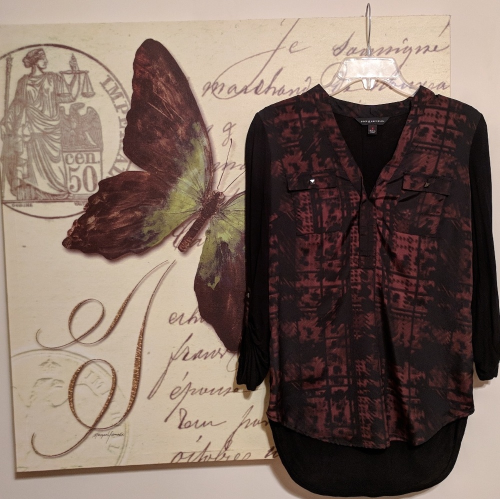 Rock and Republic Button Up Blouse Size Small